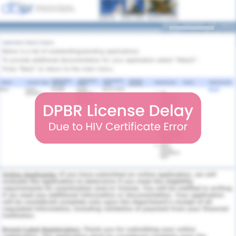 DBPR License Delay